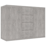 Buffet credenza cassettiera armadio mobile contenitore organizer per cucina soggiorno salotto 88 x 30 x 65 cm legno ingegnerizzato grigio 02_0032110