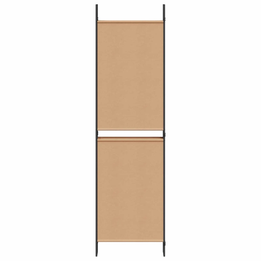 Divisore per Stanza | Paravento | Divisorio Ambienti a 6 Pannelli Beige 300 x 180 cm Tessuto