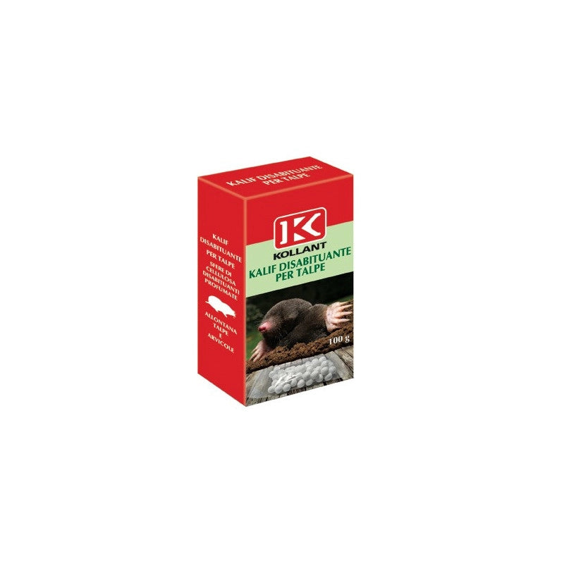 Repellente Kalif per talpe e arvicole 100 g – Sfere biodegradabili – Uso esterno