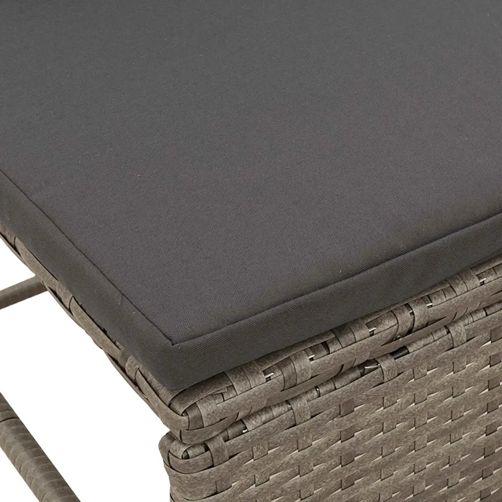 Set Divano da Giardino 6 pcs Grigio e Grigio Scuro polyrattan 4104702