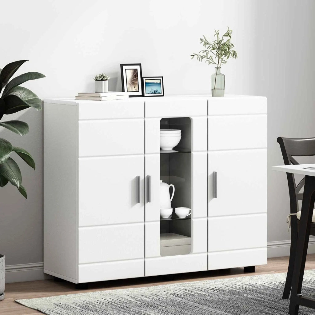 Armadio in Legno Bianco 88,5 x 30,5 x 73 cm Legno multistrato CFW6202558
