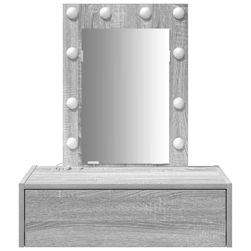 Tavolo da Trucco Grigio 60 x 40 x 70 cm Legno ingegnerizzato 865222