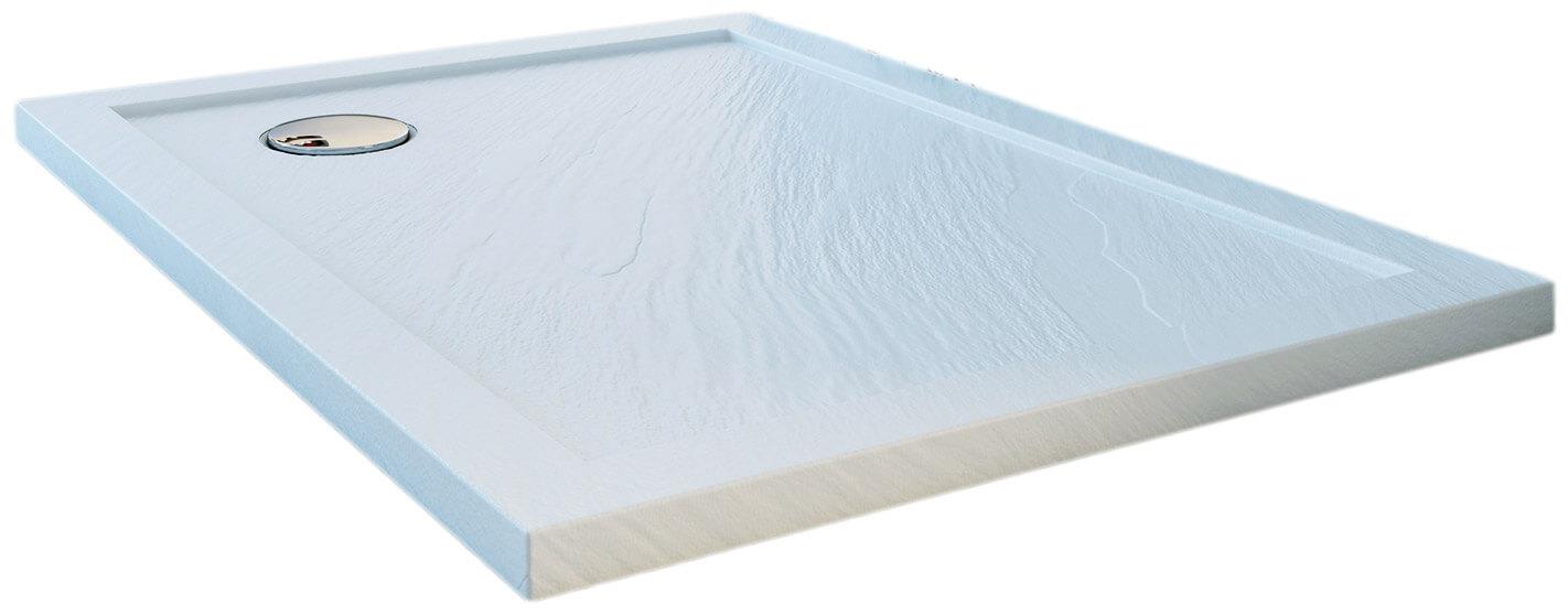Piatto Doccia 75x90 cm in Acrilico Fosterberg Floret 2 Bianco