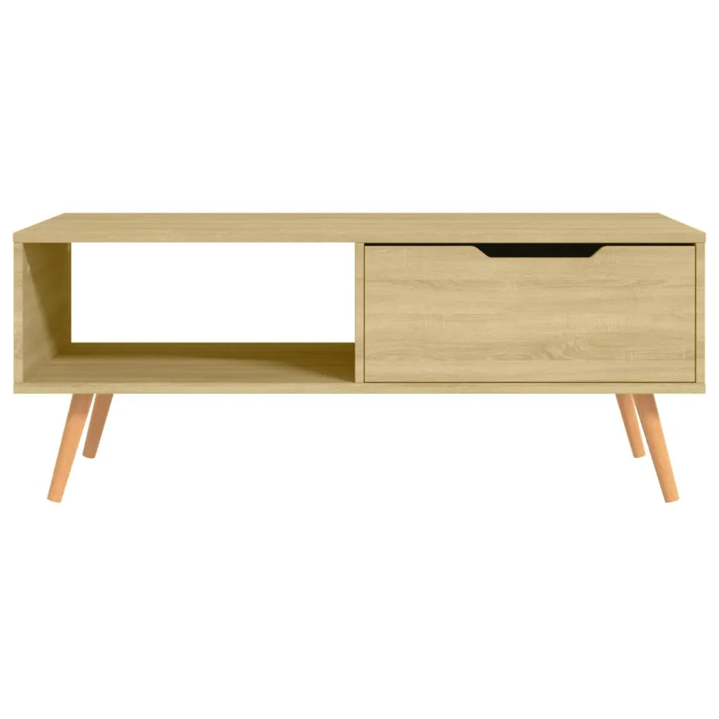 Tavolino Salotto-Tavolino da soggiorno-Tavolo Rovere Sonoma 100x49,5x43 cm Legno Multistrato