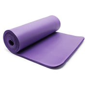 Tappetino yoga pavimento fitness aerobica pilates ginnastica spesso antiscivolo viola 180 x 60 x 1,5 cm 16_0001549