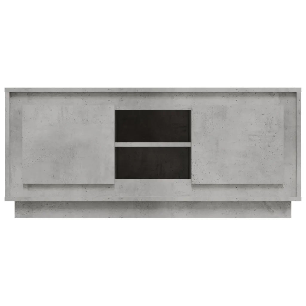 Mobile Porta TV Grigio Cemento 102x35x45cm in Legno Multistrato 819864