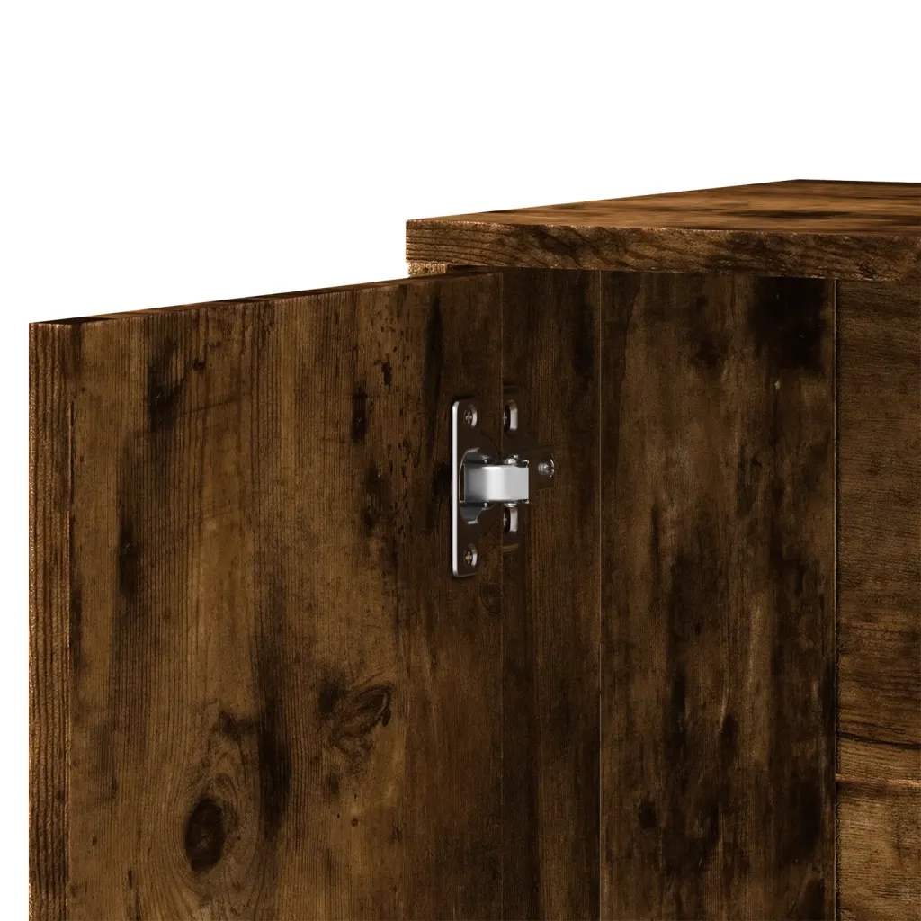 Credenza Rovere Fumo 60x31x70 cm in Legno Multistrato 840482