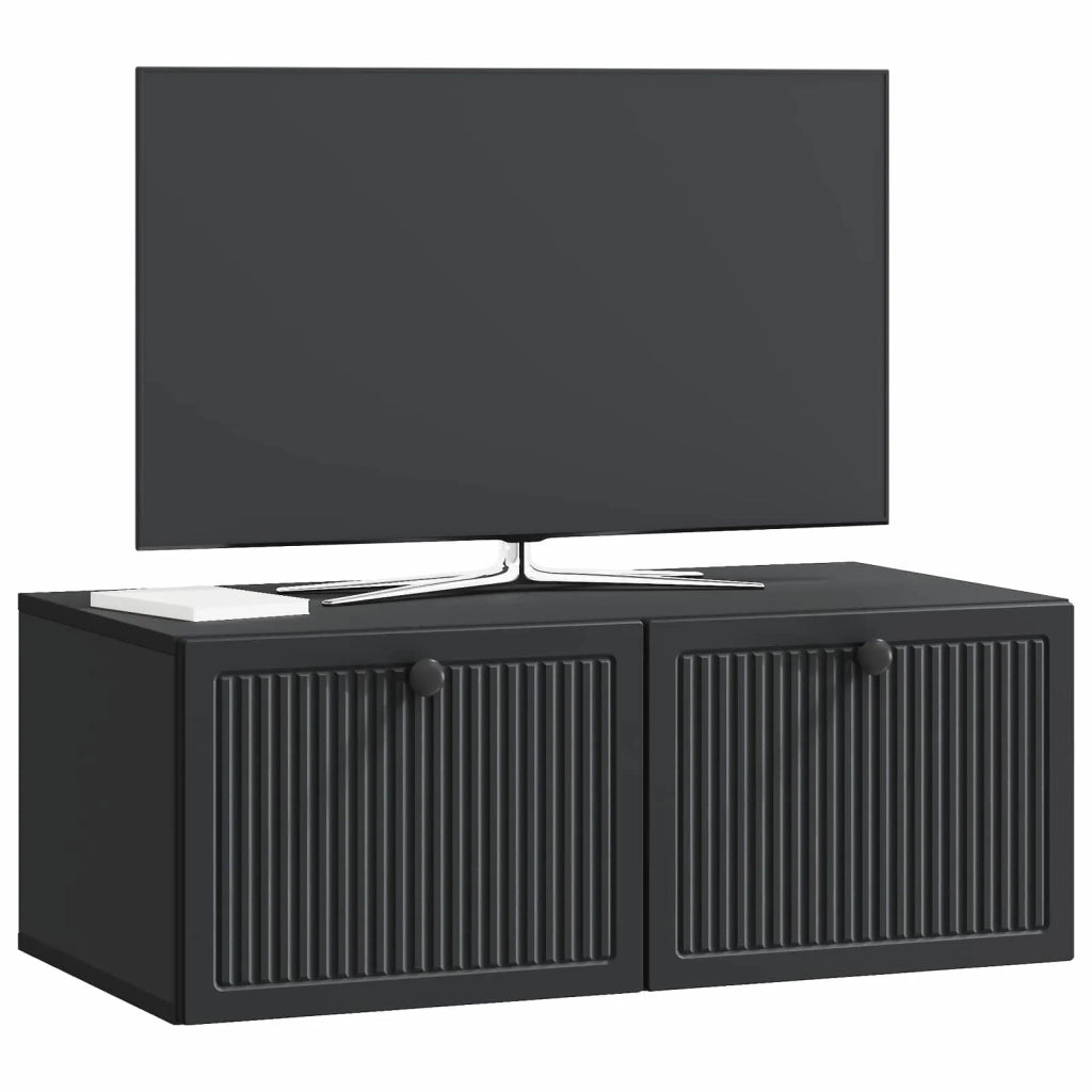 Mobile Porta TV da Muro Nero 78,5 x 41 x 30 cm 898006