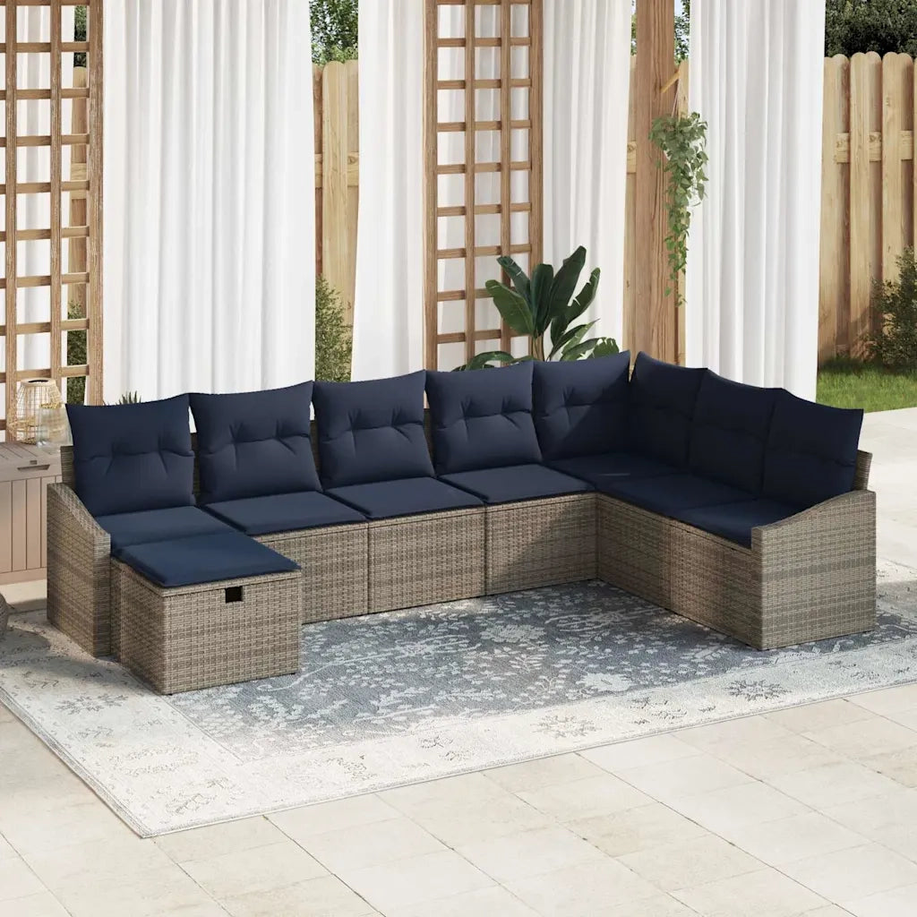 Set di divani con cuscino 6 pcs polyrattan