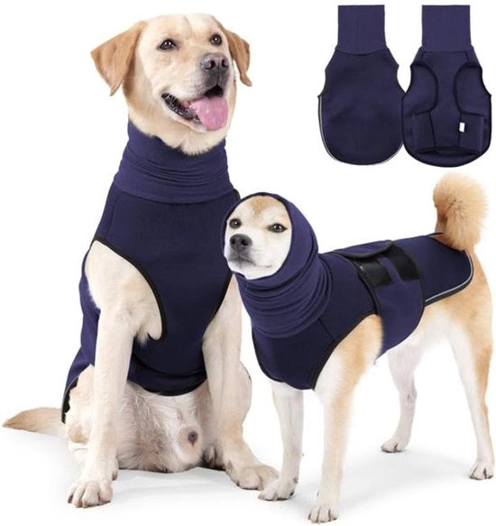 Giacca per cani rilassante con cappuccio e dettagli rifrangenti