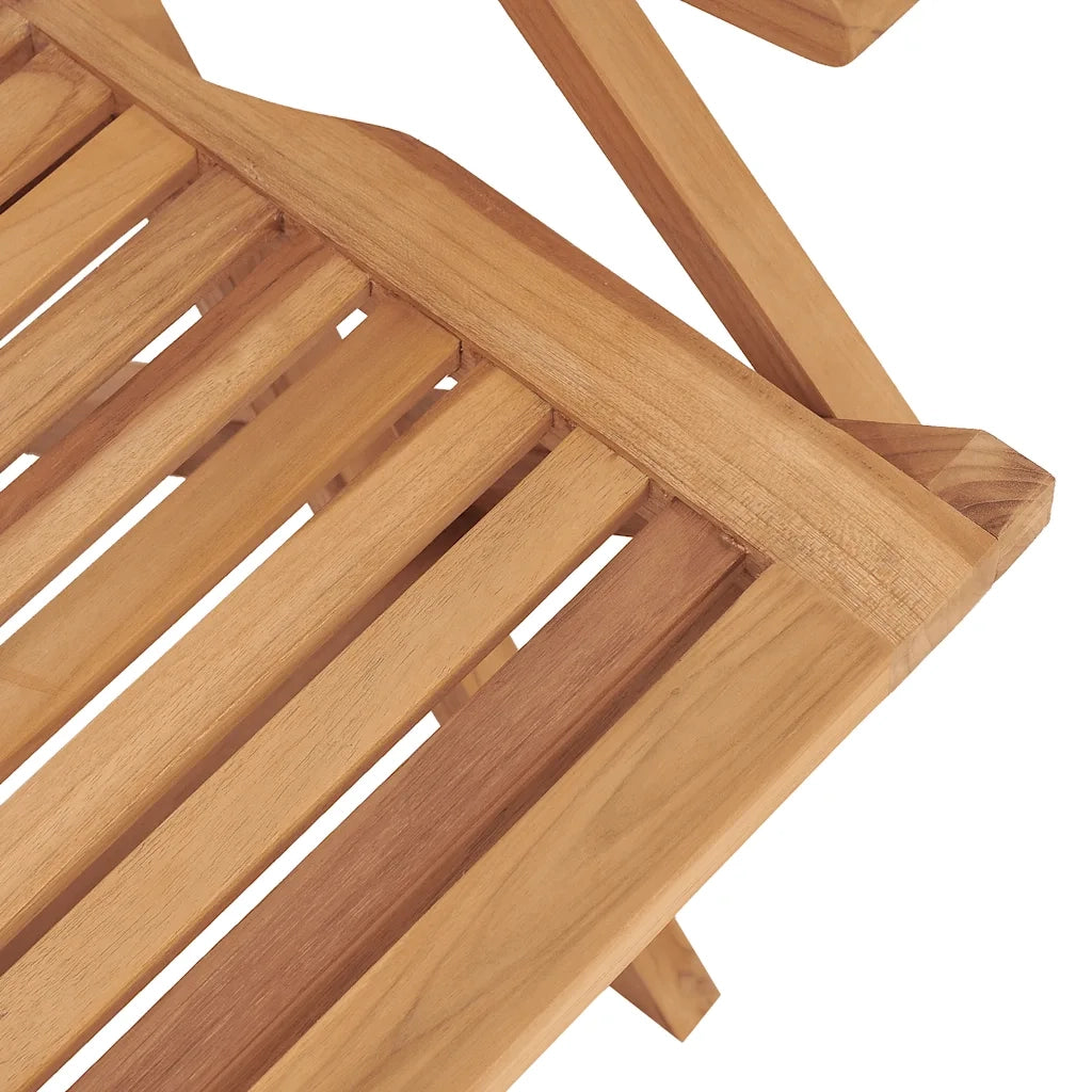 Set da Pranzo per Giardino 5 pz in Legno Massello di Teak 3155017