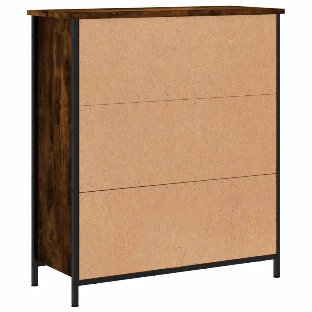 Credenza | Madia | Buffet da pranzo | Armadio da pranzo Rovere Fumo 70x30x80 cm in Legno Multistrato
