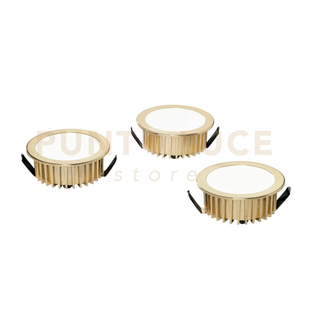 INCASSO LED FUSION ORO 3 PEZZI 5W 1200LM 4000K 7X3,2CM
