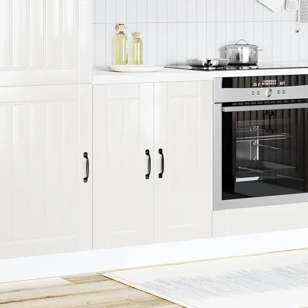 Mobile Base Lavello Lucca Bianco Lucido in Legno Multistrato 853679
