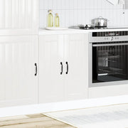 Mobile Base Lavello Lucca Bianco Lucido in Legno Multistrato 853679