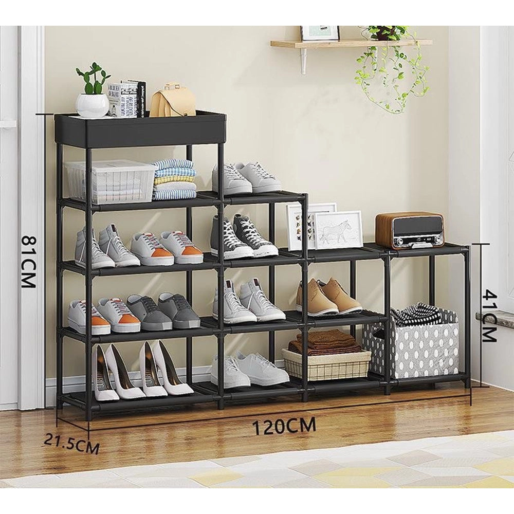 Trade Shop - Scarpiera Scaffale Scarpe Oggetti Casa Salvaspazio Organizzatore Multistrato 5 Ripiani -