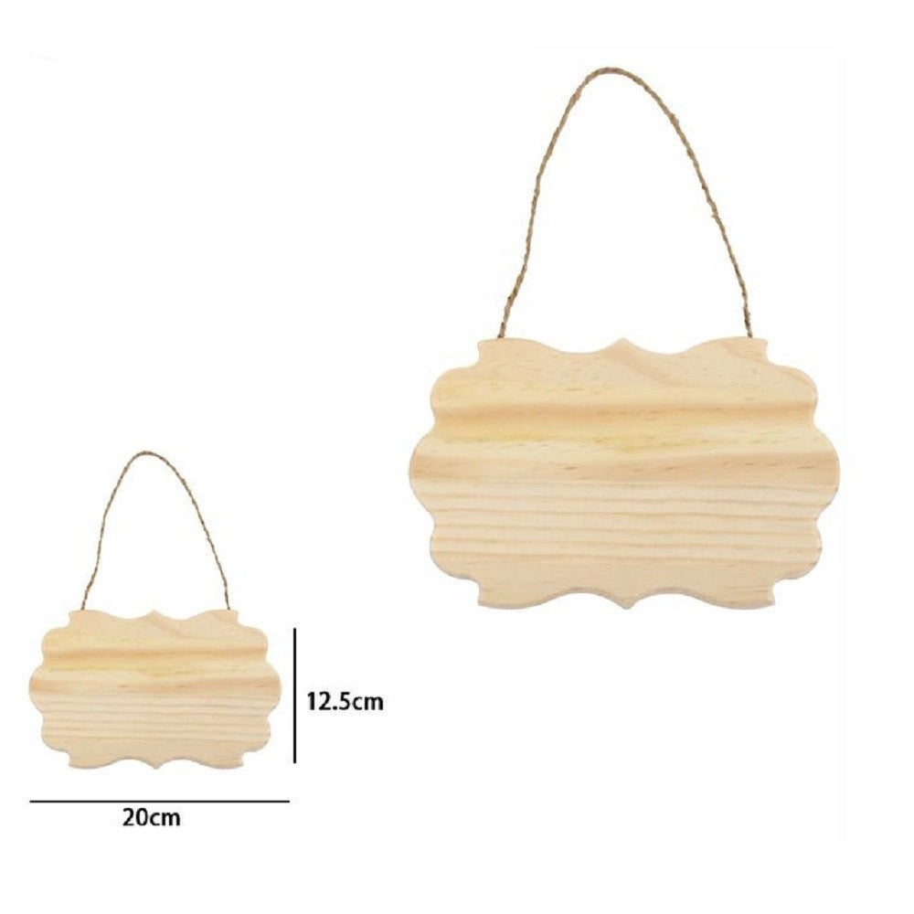 Trade Shop - Decorazione In Legno 20x12.5 Cm Decoupage Da Appendere Con Corda Insegna 74206a -