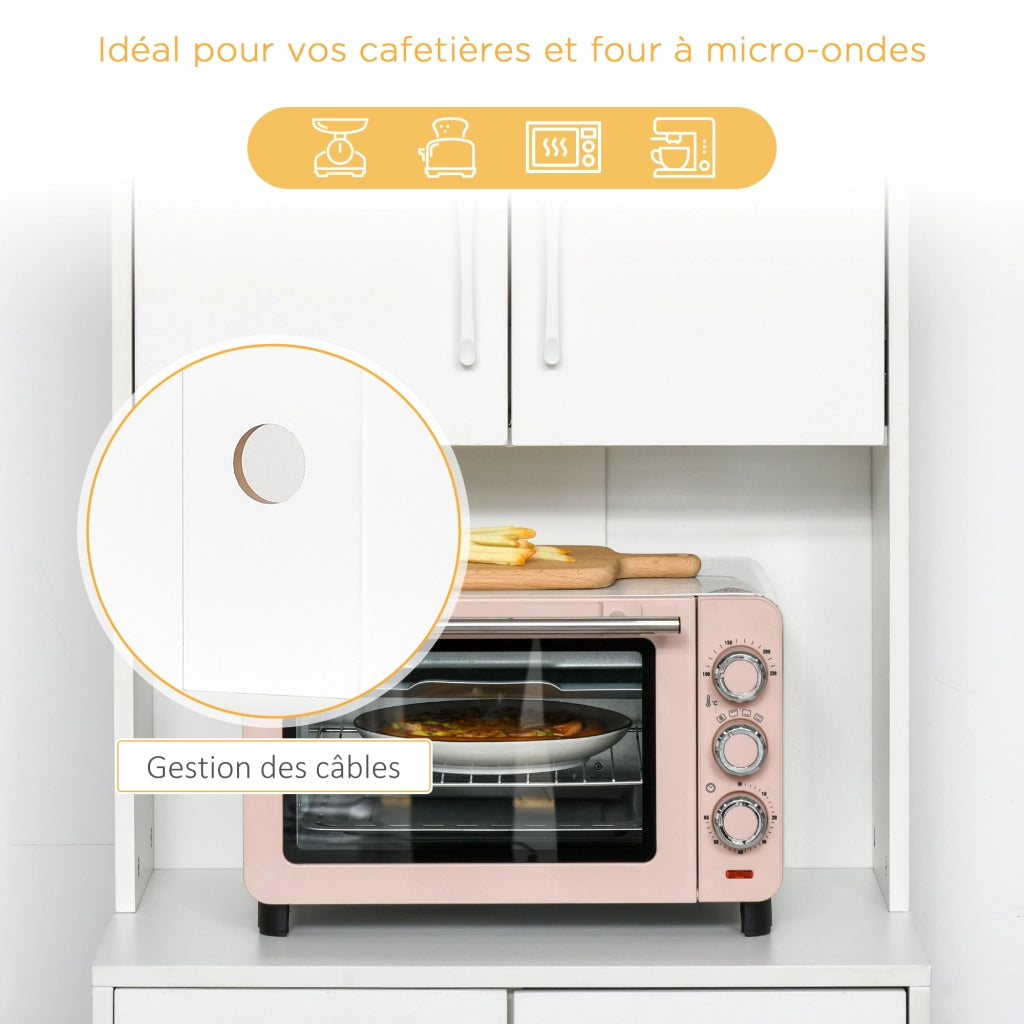 Armadio da cucina ¨C zephmum ¨C bianco 60x40x160 cm