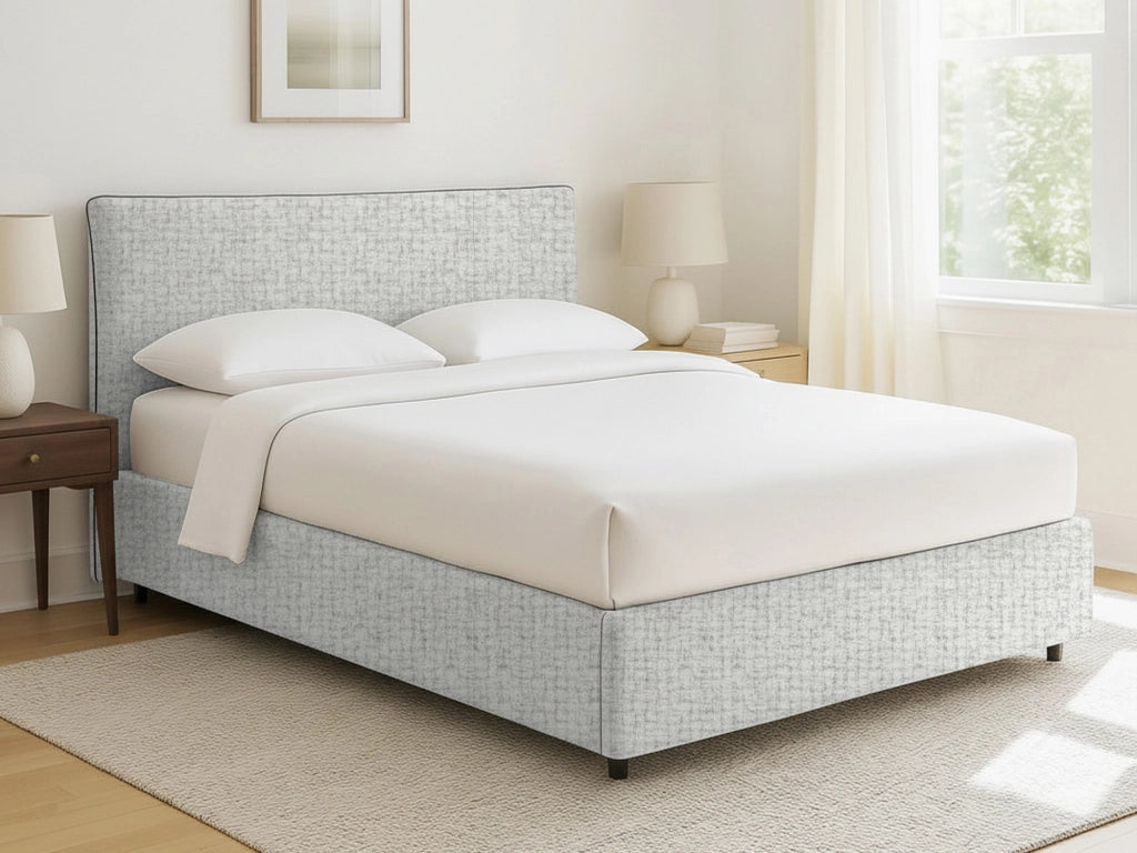 Staines, Letto Singolo Sfoderabile Made in Italy, Grigio Chiaro