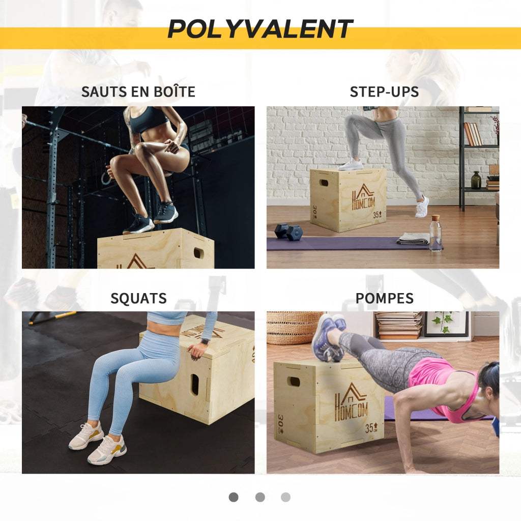 Plyobox per allenamento pliometrico ¨C Zephmum ¨C 40,5x35,5x30,5 cm