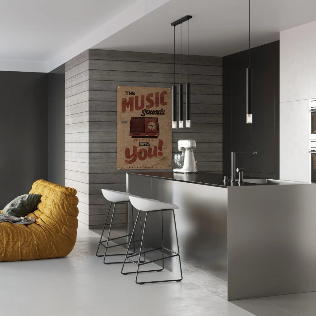 Lampada a sospensione SULTAN 1 nera vetro G9 Pure Lume