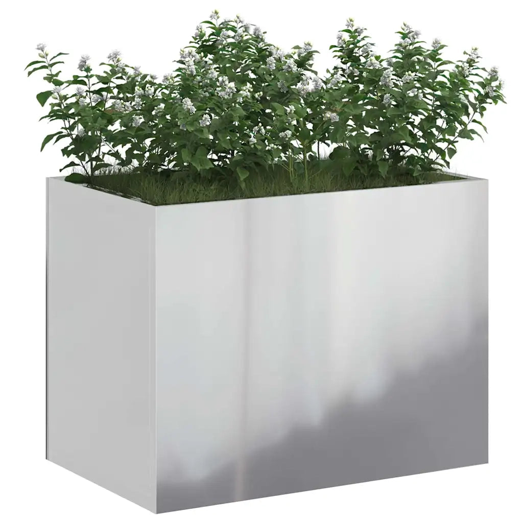 Vaso da giardino Acciaio zincato 50 x 32 x 40 cm 876355