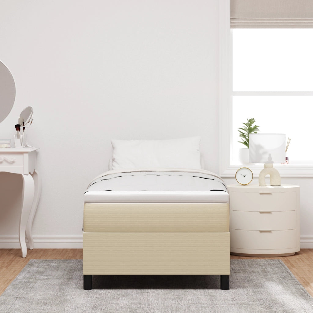 Letto a Box Verde Chiaro Grigio 100x200 cm Tessuto a Velluto