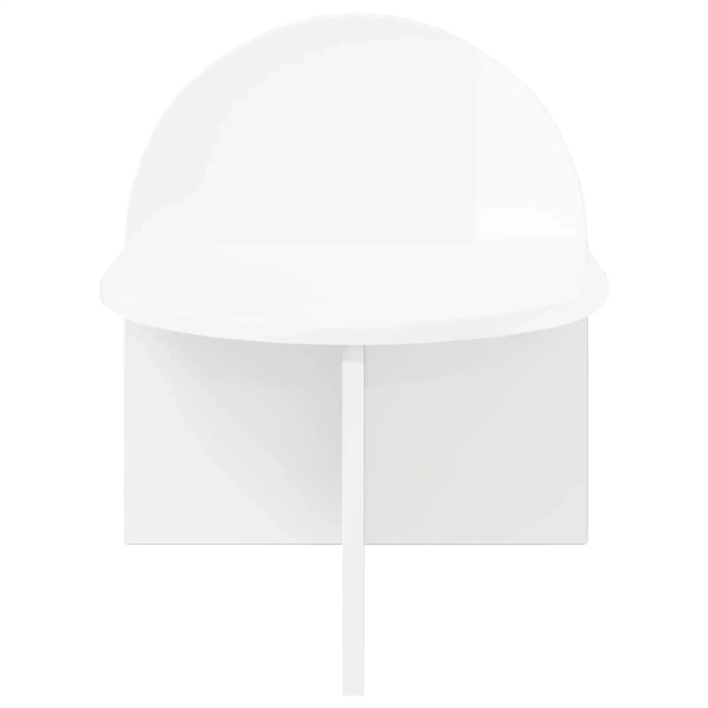 Set di 2 Comodini | Armadio da Notte | Mobiletto da notte Bianco Lucido 40 x 35,5 x 45,5 cm