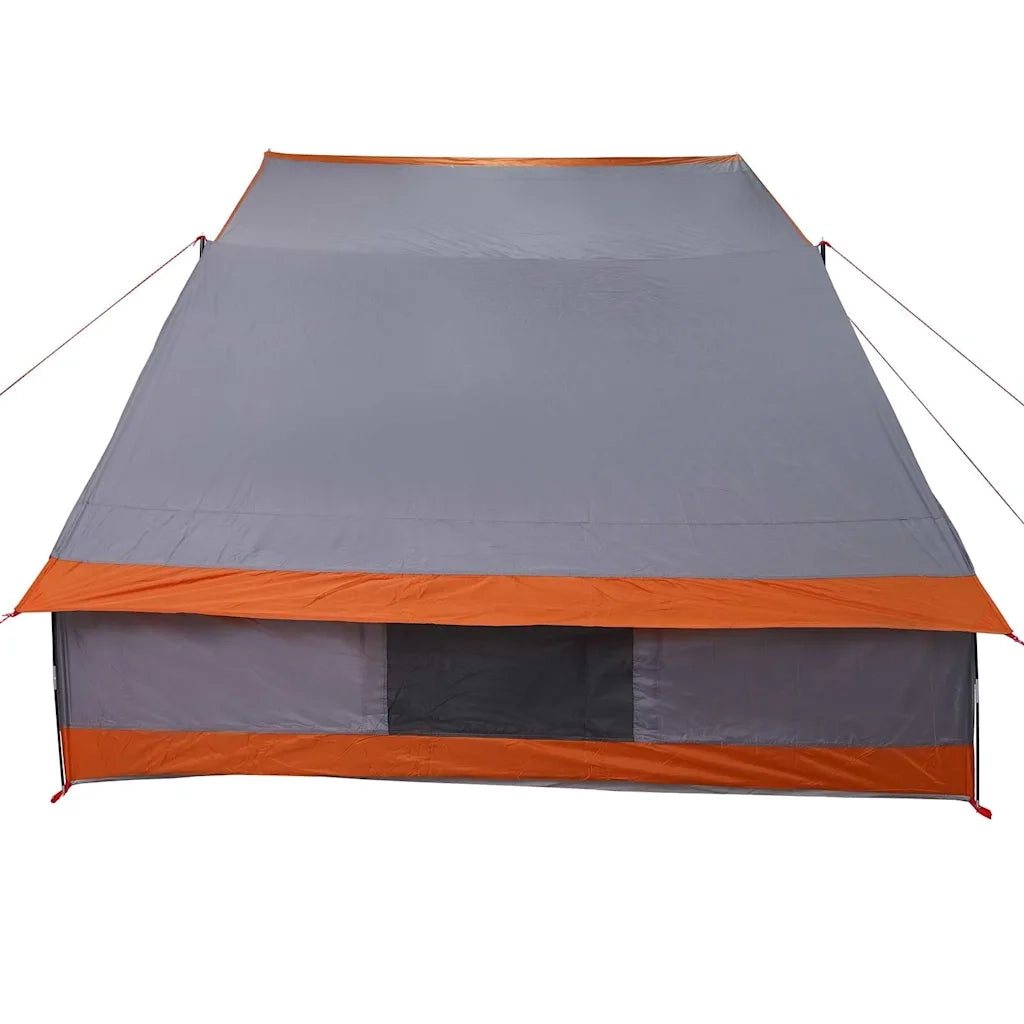 vidaXL Tenda da campeggio Grigio e arancione 223 x 163 x 130 cm