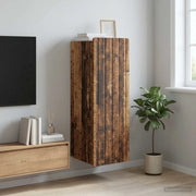Mobiletto a muro Legno antico 33 x 34,5 x 94 cm 898253