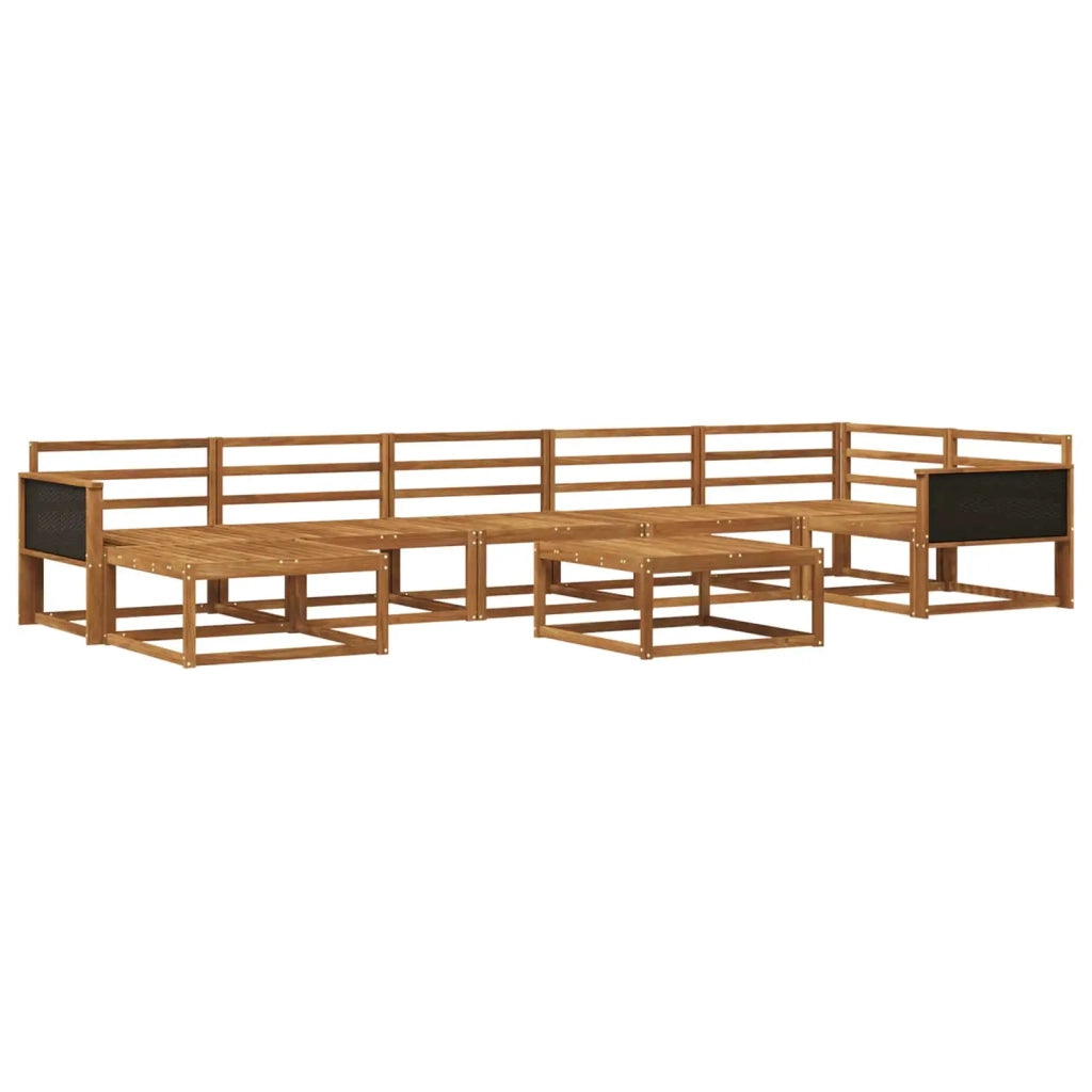 Set di divani da esterno 8 pcs Naturale