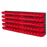 Pannello portautensili KADAX da parete per officina, 116x39 cm, 70 scomparti, garage/officina.