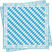 Decorazioni per tavola Oktoberfest - serviette a 3 strati blu e bianco - serviette di carta bavarese - decorazioni per tavola per birrerie - serviette di carta per Oktoberfest