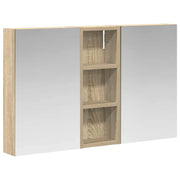 Set di Armadi da Bagno | Armadio da bagno con lo scaffale 3 pz 80 x 10,5 x 50 cm