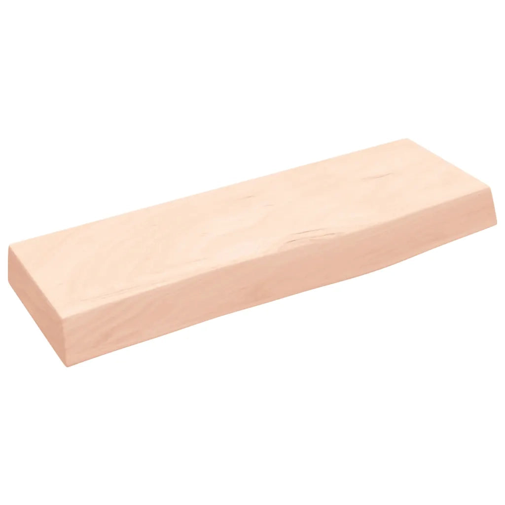 Ripiano a Parete 60x20x6 cm Legno Massello Rovere Non Trattato 363523