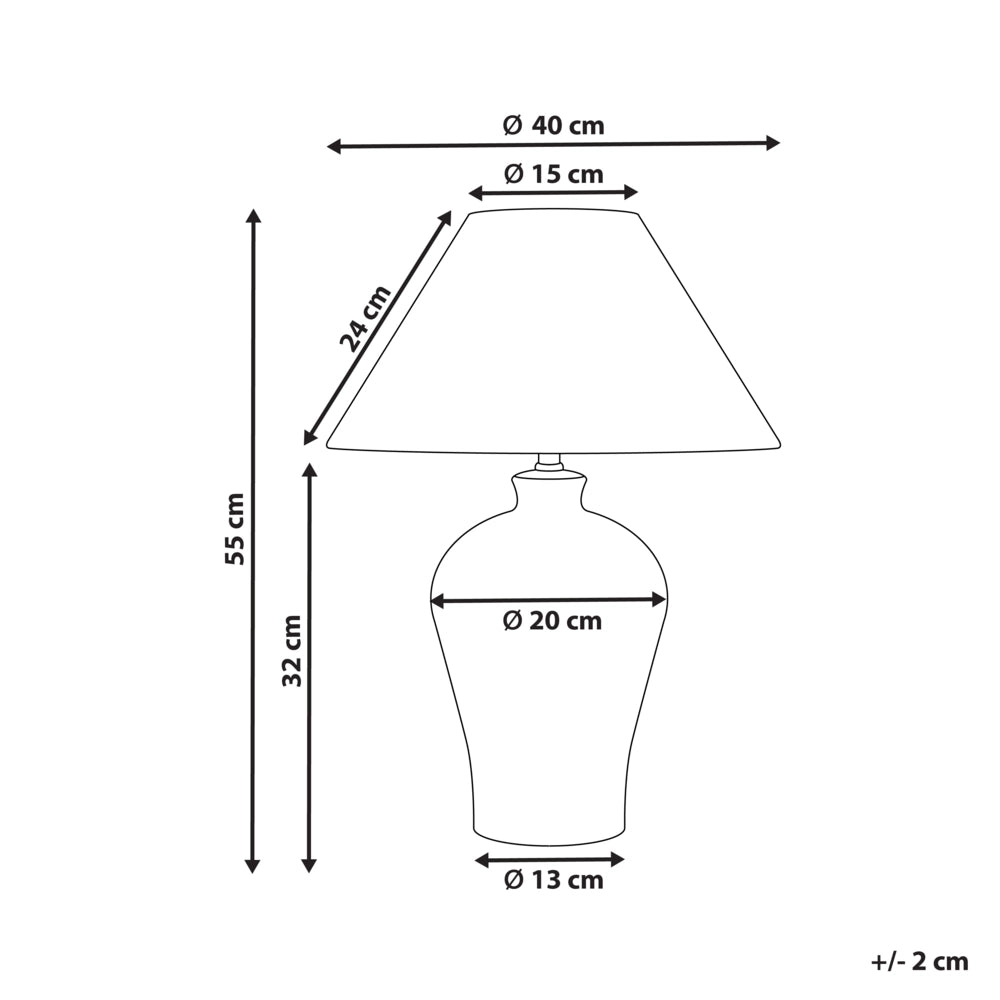 Lampada da tavolo classica con paralume in tessuto di lino base in porcellana bianco e blu 55 cm elegante retrò classico camera da letto soggiorno