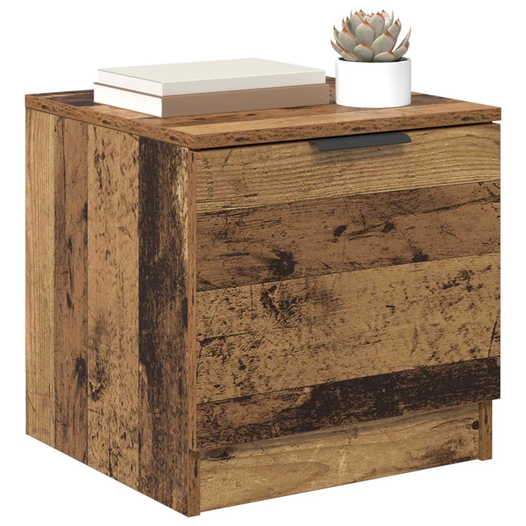 Armadietto per letto 2 pz Legno vecchio 40 x 39 x 40cm CFW6228022