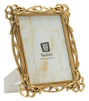 Cornice Knot 29x2,4x33,6 cm in Resina e Vetro Oro