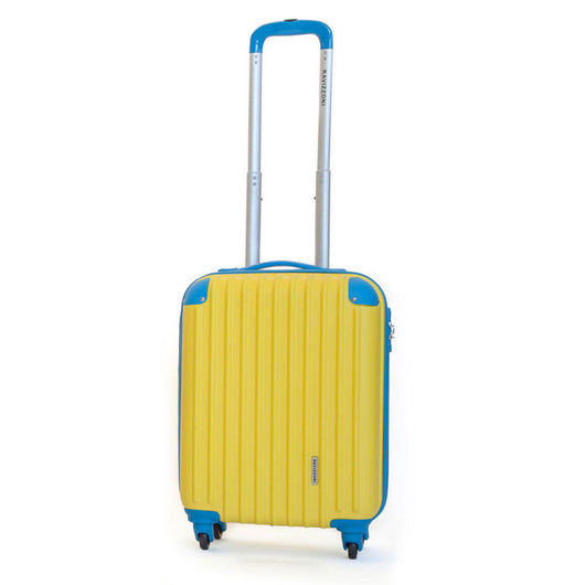 Trolley Valigia Rigido Bagaglio a Mano in ABS 4 TSA Ruote Ravizzoni Luna Giallo