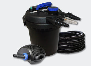 Kit di filtrazione per piscine a pressione 6000 l 11 Watt UVC Pompa ecologica da 40 Watt Tubo da 25 m 4216211