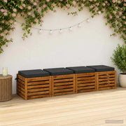 Cuscini per Sedia in 4 Pezzi SOEST 4 pz 100% Poliestere 944481