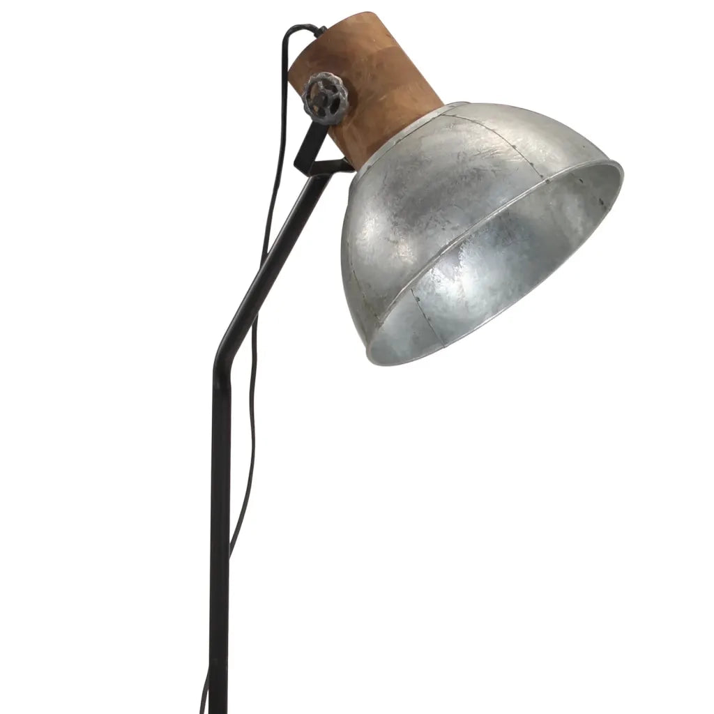 Lampada da Terra 25 W Argento Vintage 30x30x100-150 cm E27 CFW1308629