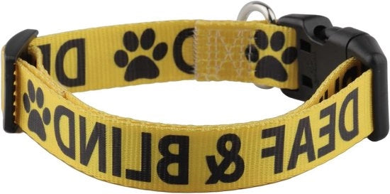 Collare adattabile per cani sordi e ciechi - Collare per cani sordi e ciechi con due pulsanti di ricerca.