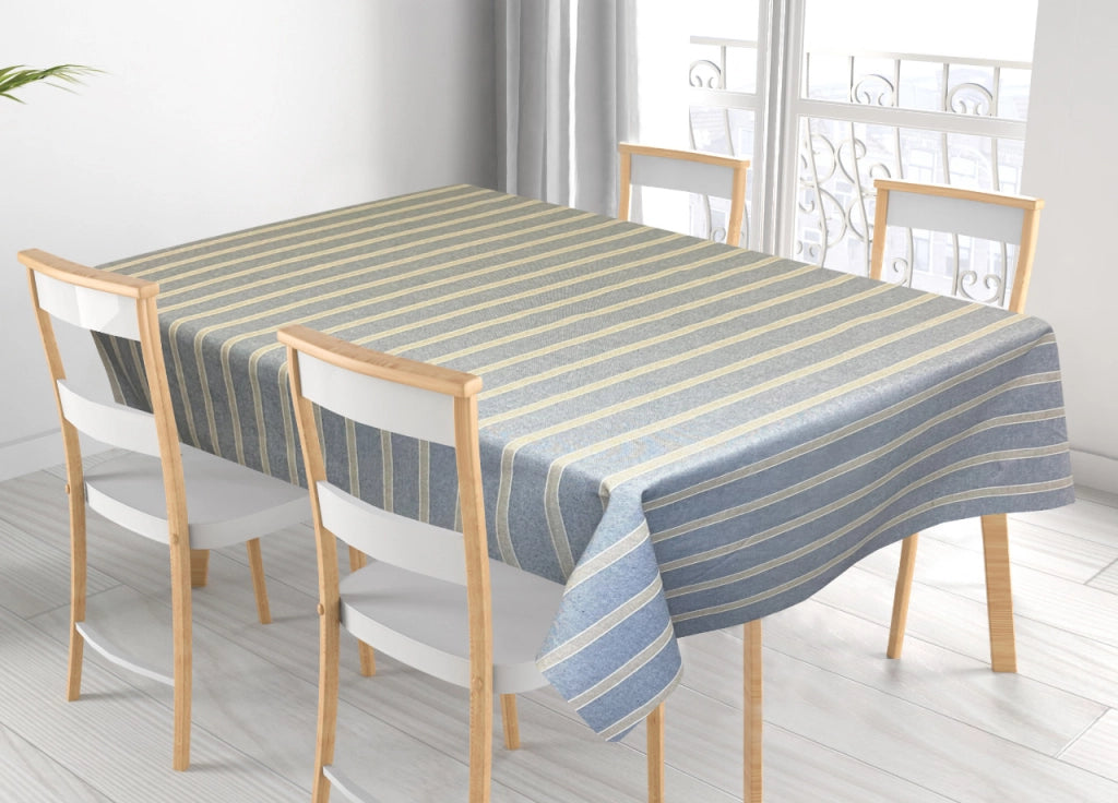 Tovaglia Per Salotto Cucina In Miros Misto Cotone Made In Italy California RP - 140X360 - Blu