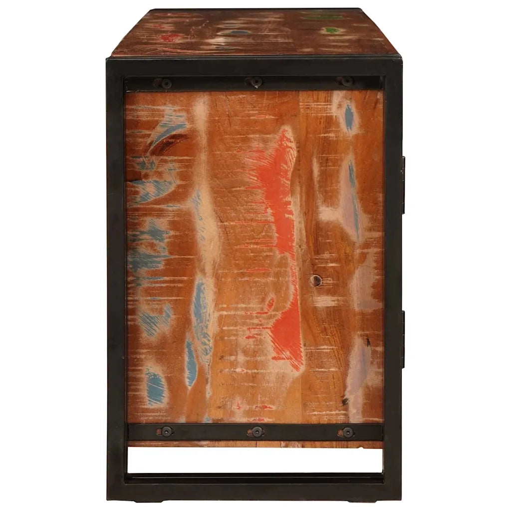 Mobile TV-Credenza per TV-Console TV Multicolore legno massello di riciclo