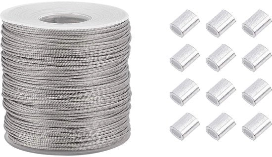 Supporto per foto in filo di acciaio inossidabile - 100m - 1mm di diametro