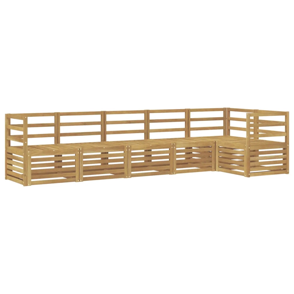 Set di divani da esterno 6 pcs Bianco 304 x 126,5 x 73 cm 3391894
