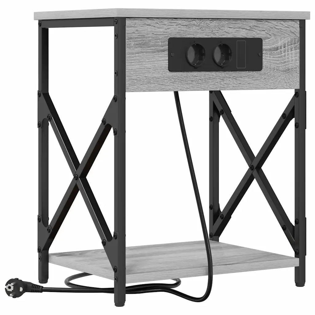 Armadio da Notte Grigio Sonoma 41 x 31 x 51 cm 859511