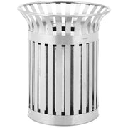 Cestino per esterni 73 x 73 x 85 cm rotondo largo acciaio zincato acciaio inox 14_0009750