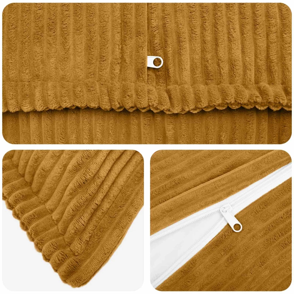 Federa 6 pz HOUTEN Giallo 60 x 60 cm corduroy 920736
